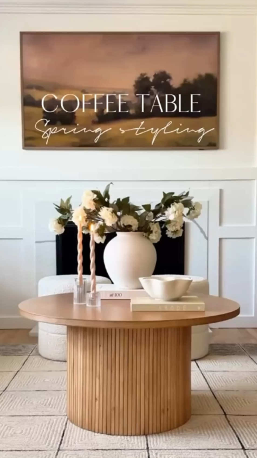Simple coffee table styling ideas