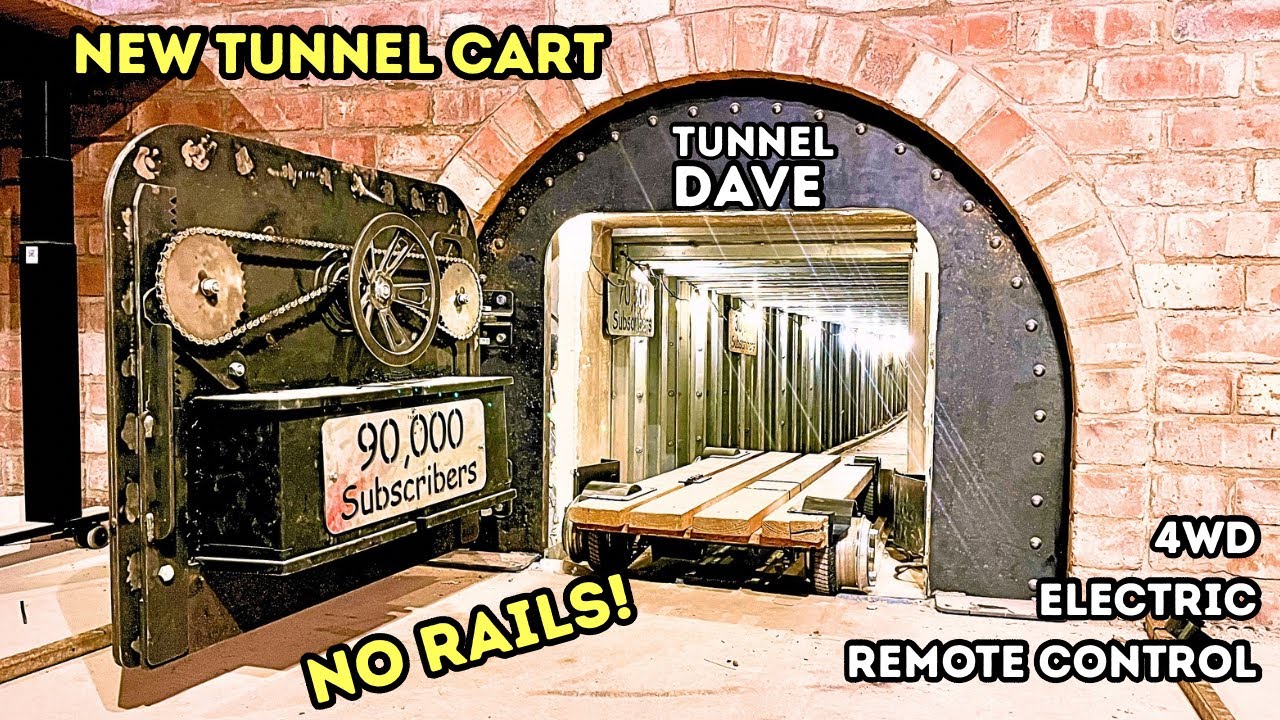 I built a 4WD remote control tunnel cart