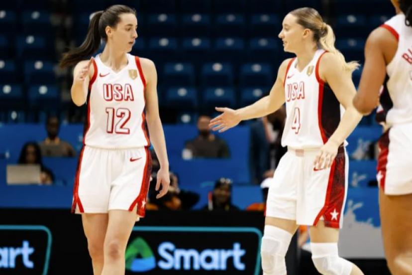 Team USA avec Clark, Stewart et Wilson