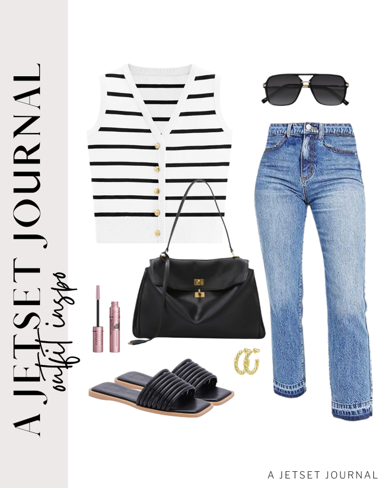 Cute new looks with sweater vests and jeans