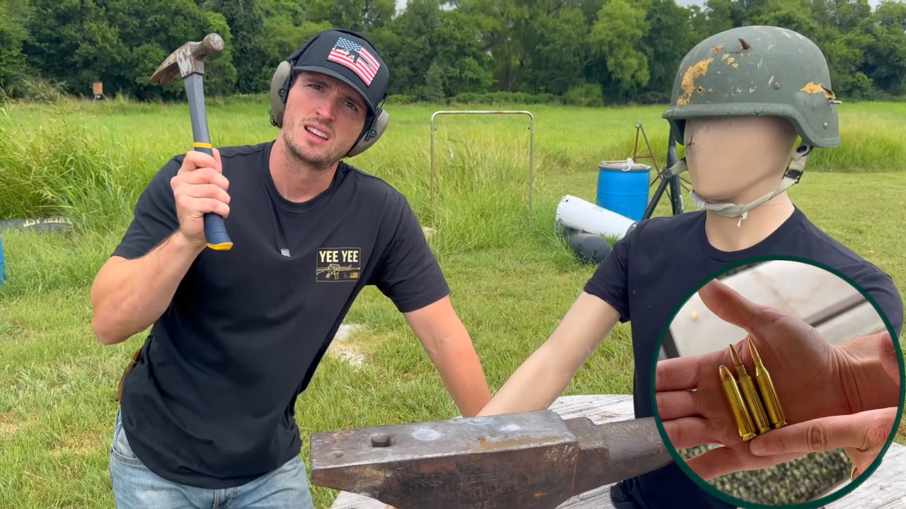 Can an anvil stop a 50 cal sniper rifle?