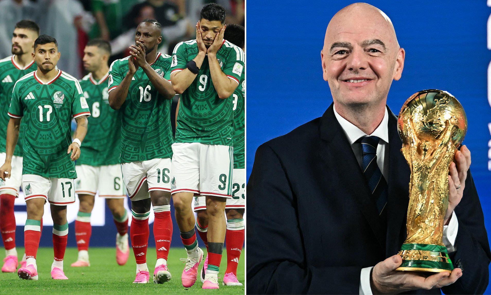 Mexico turns on USA and Canada by backing Gianni Infantino as defiant FIFA chief refuses to quit
