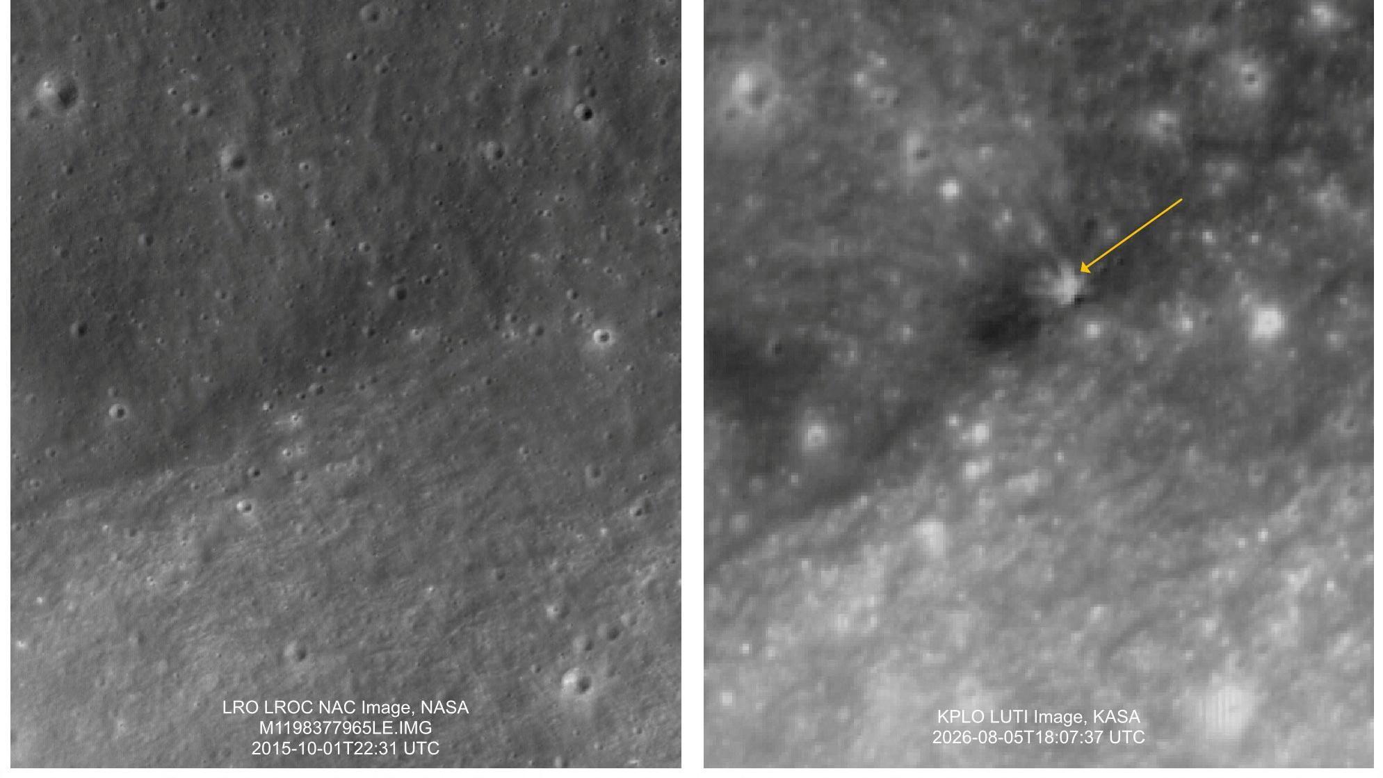 South Korea space agency shares moon images after SpaceX rocket debris ...