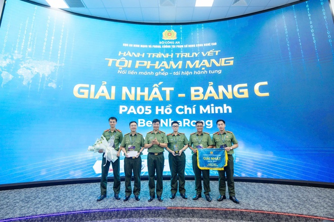 An ninh mạng Công an TP.HCM nhất bảng cuộc thi Hành trình truy vết tội phạm mạng