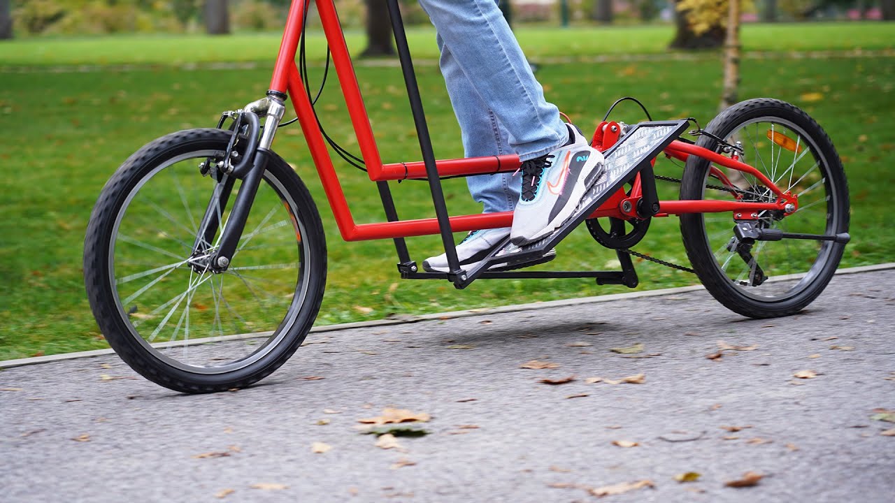 DIY elliptical step bike: Transforming a regular bicycle into a unique ...