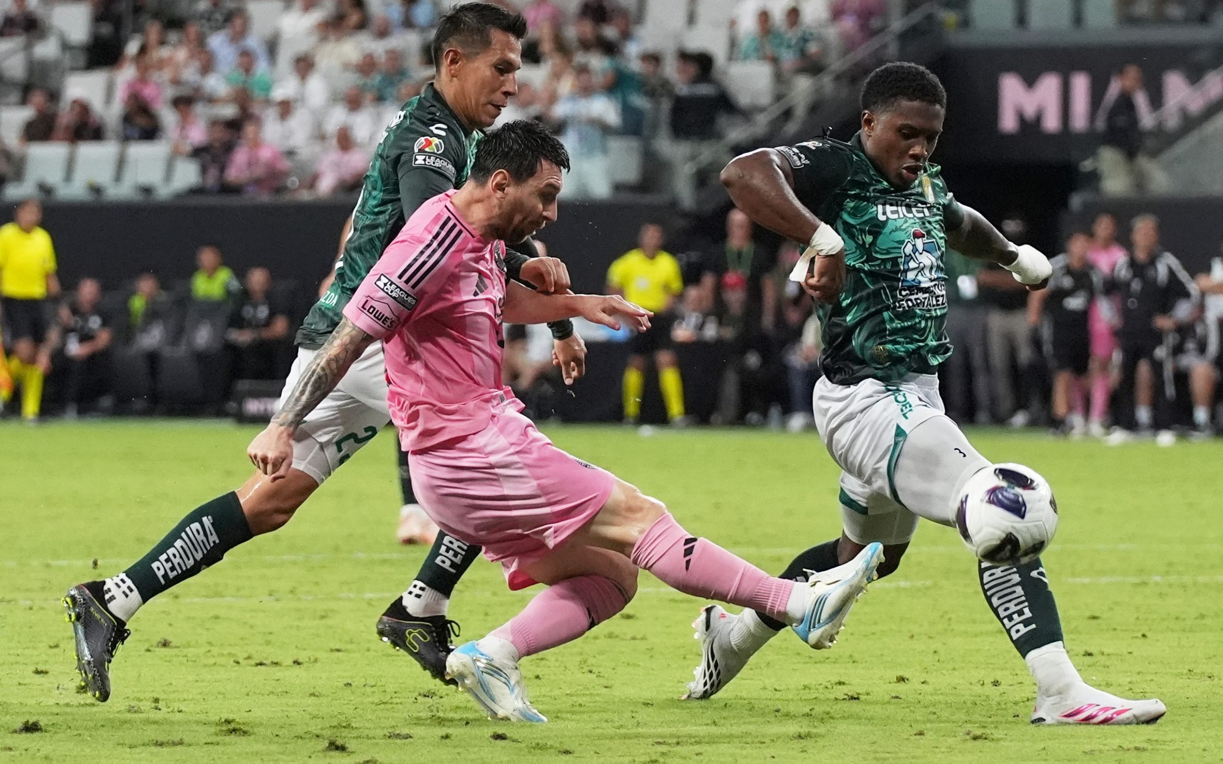 Messi could not prevent Inter Miami’s elimination as they lost 3-2 to Leon - Lynne Sladky/AP