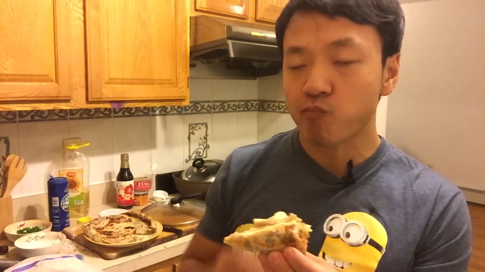 Restaurant-style scallion pancakes at home... The secret is ...