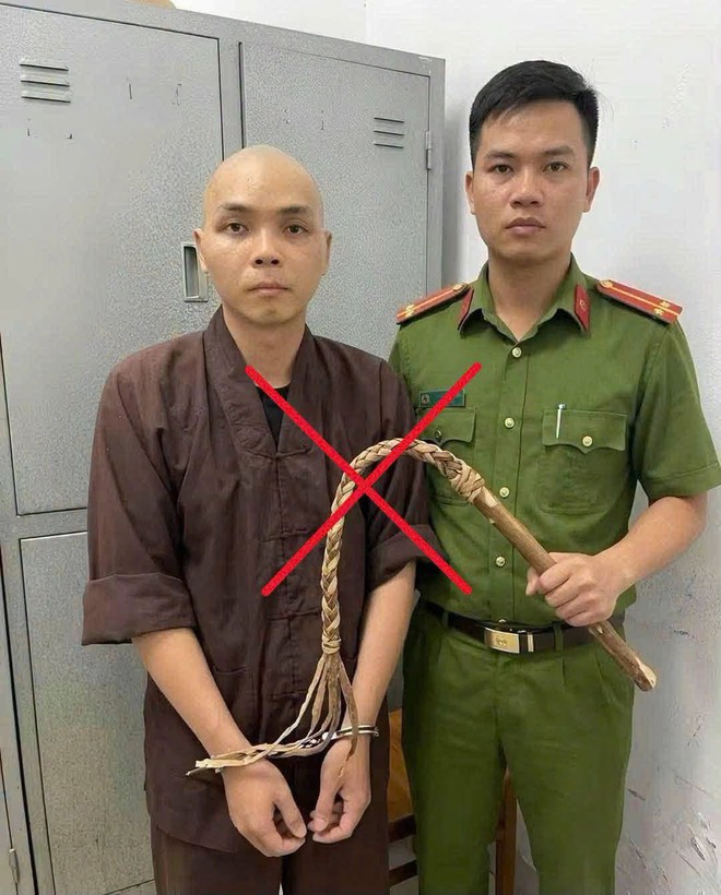 Công an xử lý người đăng ảnh AI sai sự thật về vụ người đàn ông đánh 5 chú tiểu ở chùa Bầu