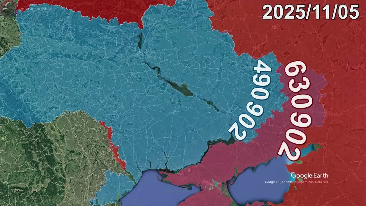 This Google Earth timeline shows Ukraine’s front line changing every day