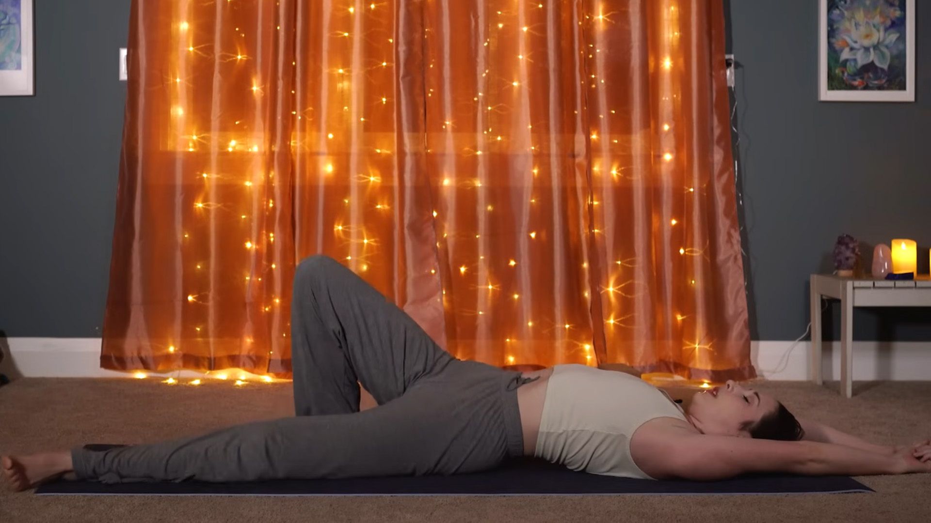 Relaxing 15 minute yin yoga routine before bedtime