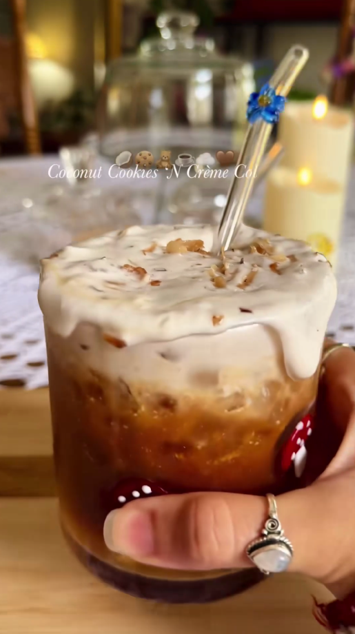Make your own coconut cookies and cream cold brew