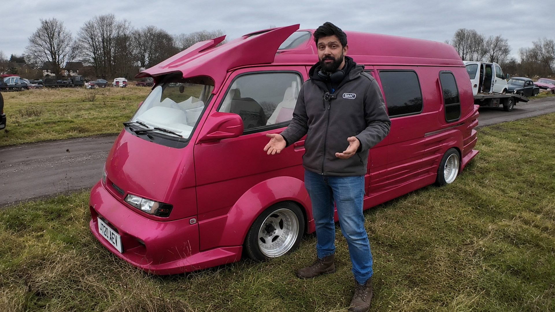 A rare Japanese custom van found abandoned in the UK