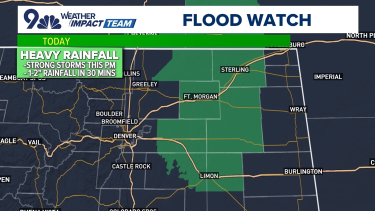 Monsoon moisture brings thunderstorms and potential flooding to Denver