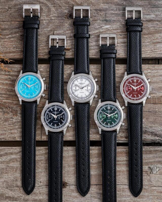Anders & Co AC1 chronograph : Cinq pierres naturelles pour un chrono ...