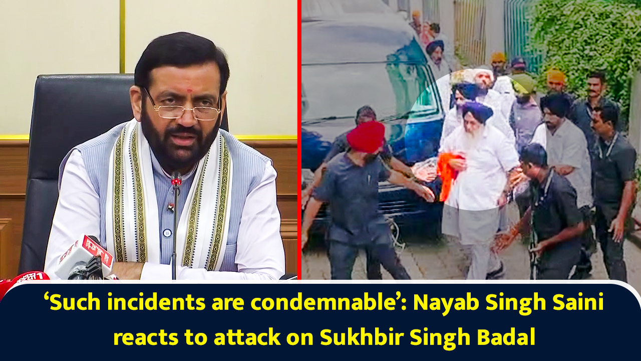 Such incidents are condemnable: Nayab Singh Saini reacts to attack on ...