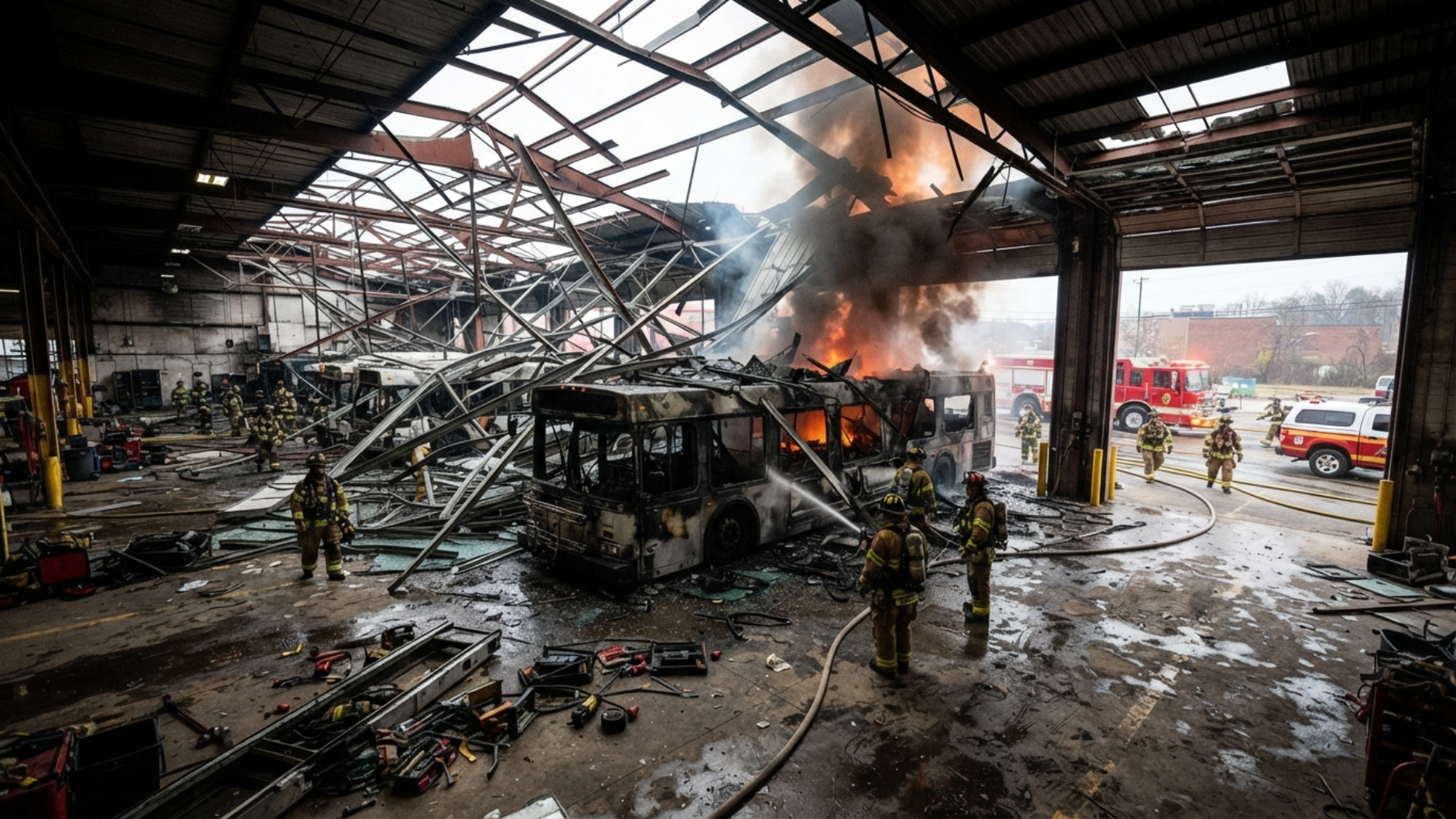 CNG bus explosion; two killed in El Paso, Texas