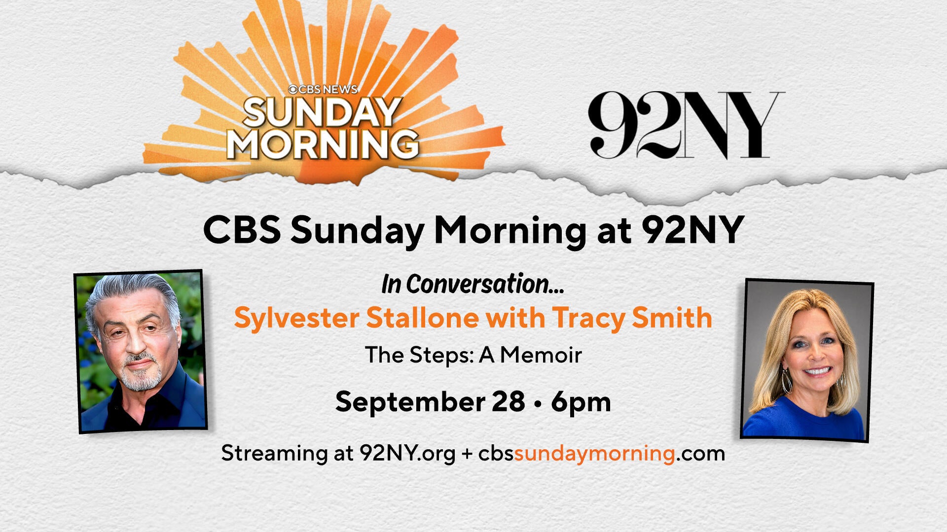 CBS Sunday Morning launches new series of live events at the 92nd ...