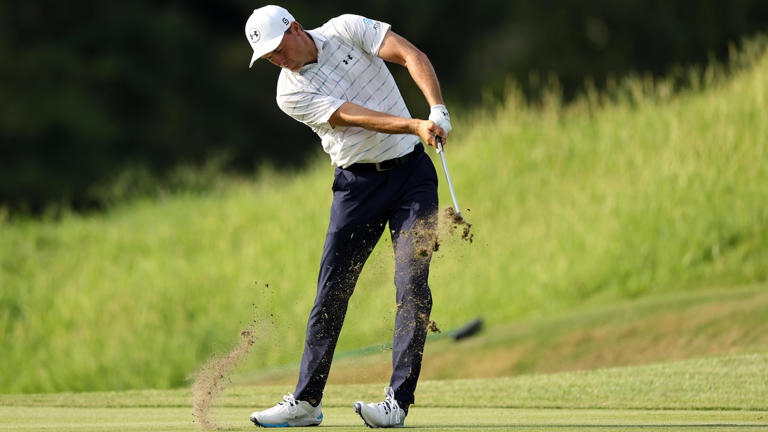Jordan Spieth's errant tee shot near porta potties spotlighted in video ...