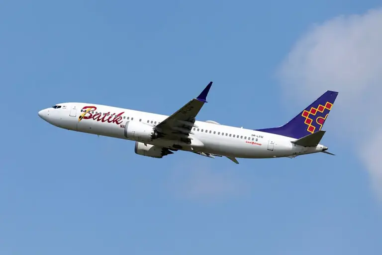 The Batik Air flight turned into absolute chaos. Credit: SOPA Images/Getty