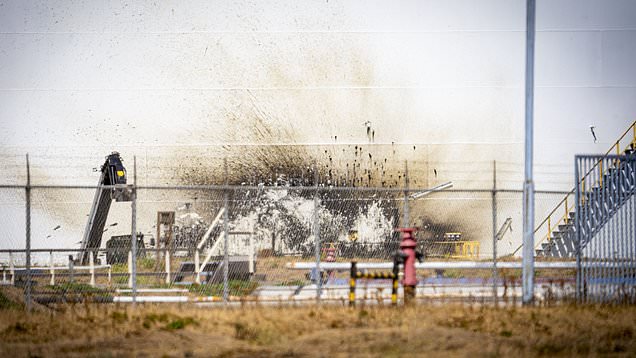Blast impact seen on Rotterdam Port tank after deadly explosion