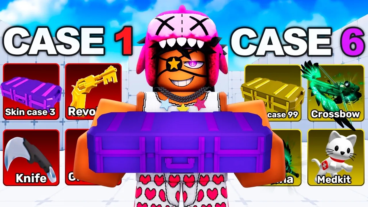 Roblox rivals, but skin cases pick my loadout!