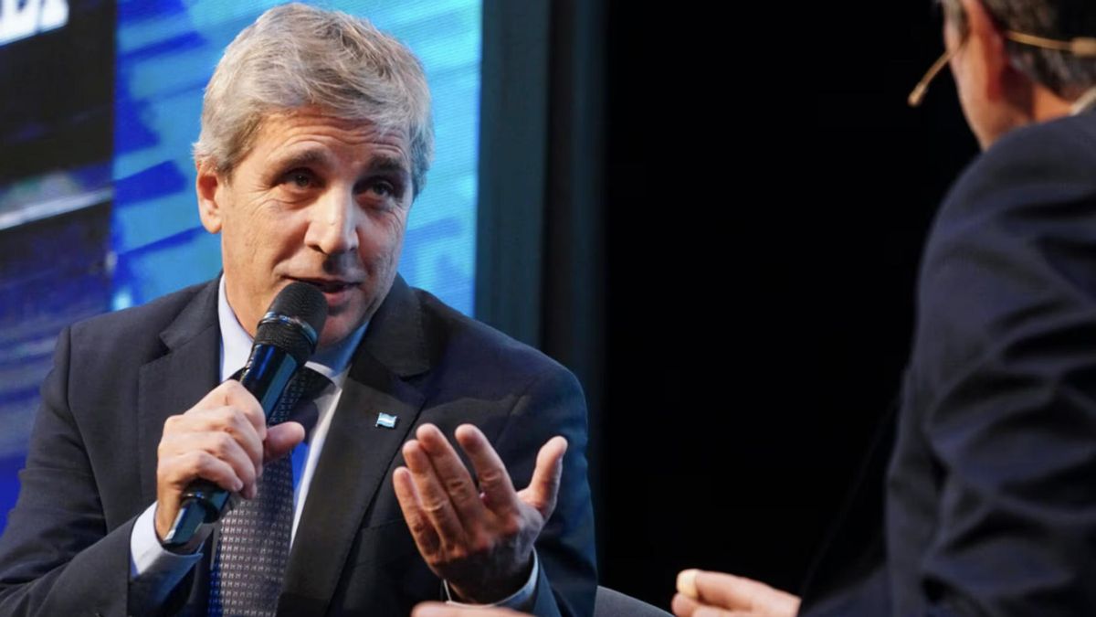 El ministro de Economía, Luis Caputo.