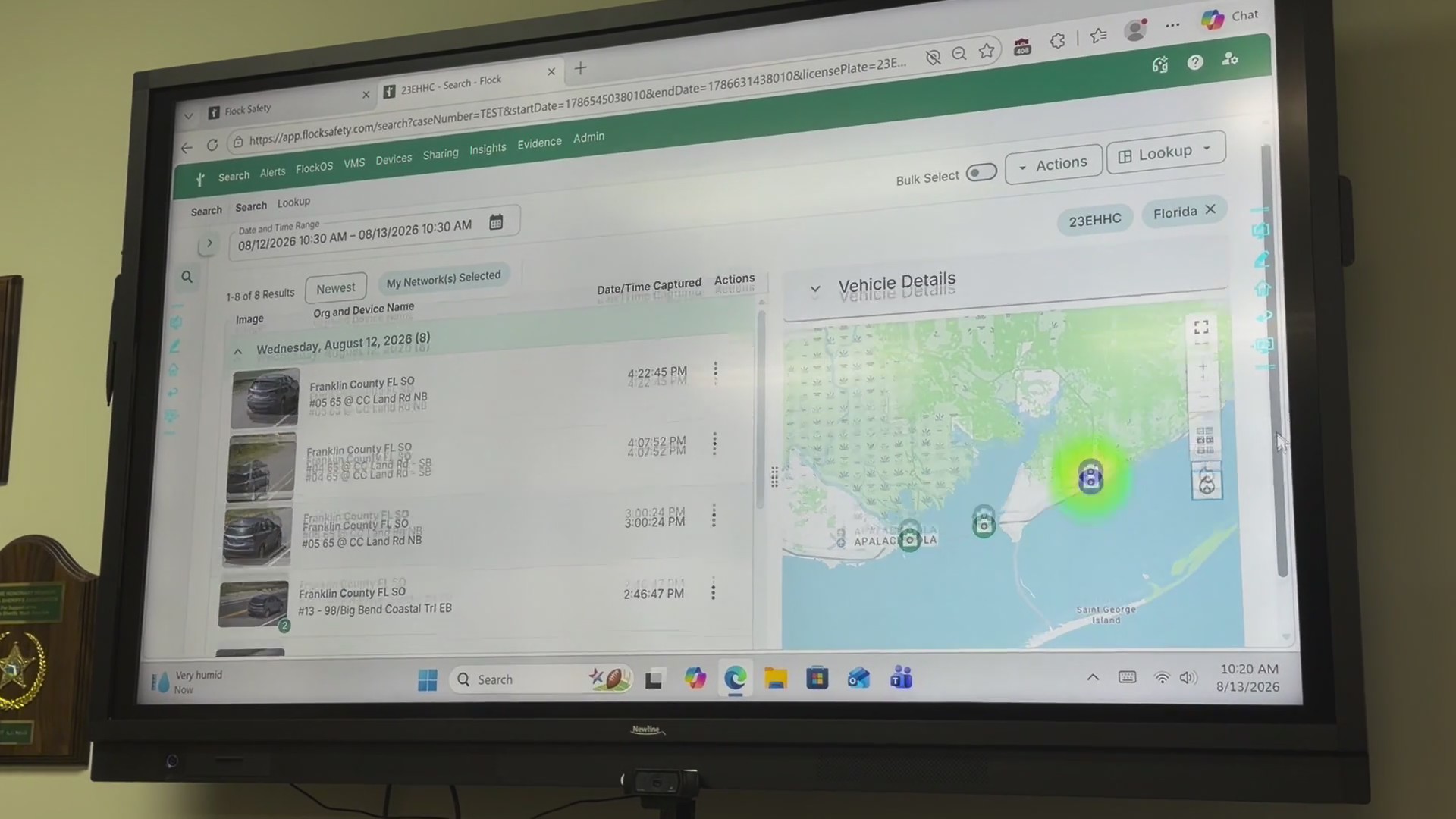 Franklin County Sheriff's Office showcases Flock Camera Transparency Portal