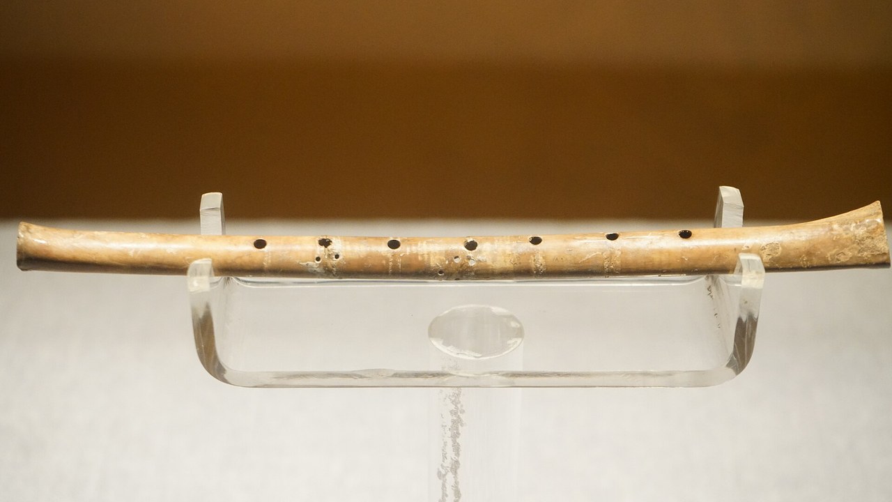 The oldest known musical instrument is a flute carved from bone
