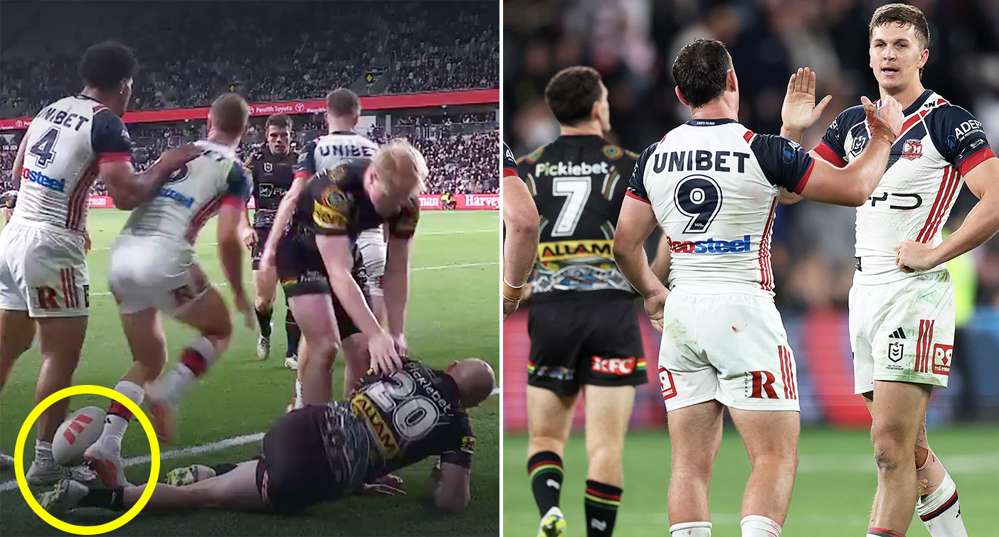 NRL world erupts over 'embarrassing' moment that dudded Panthers in loss to Roosters