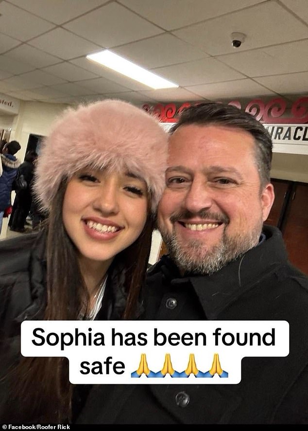 Girl, 16, who vanished in dead of night filmed flying home after