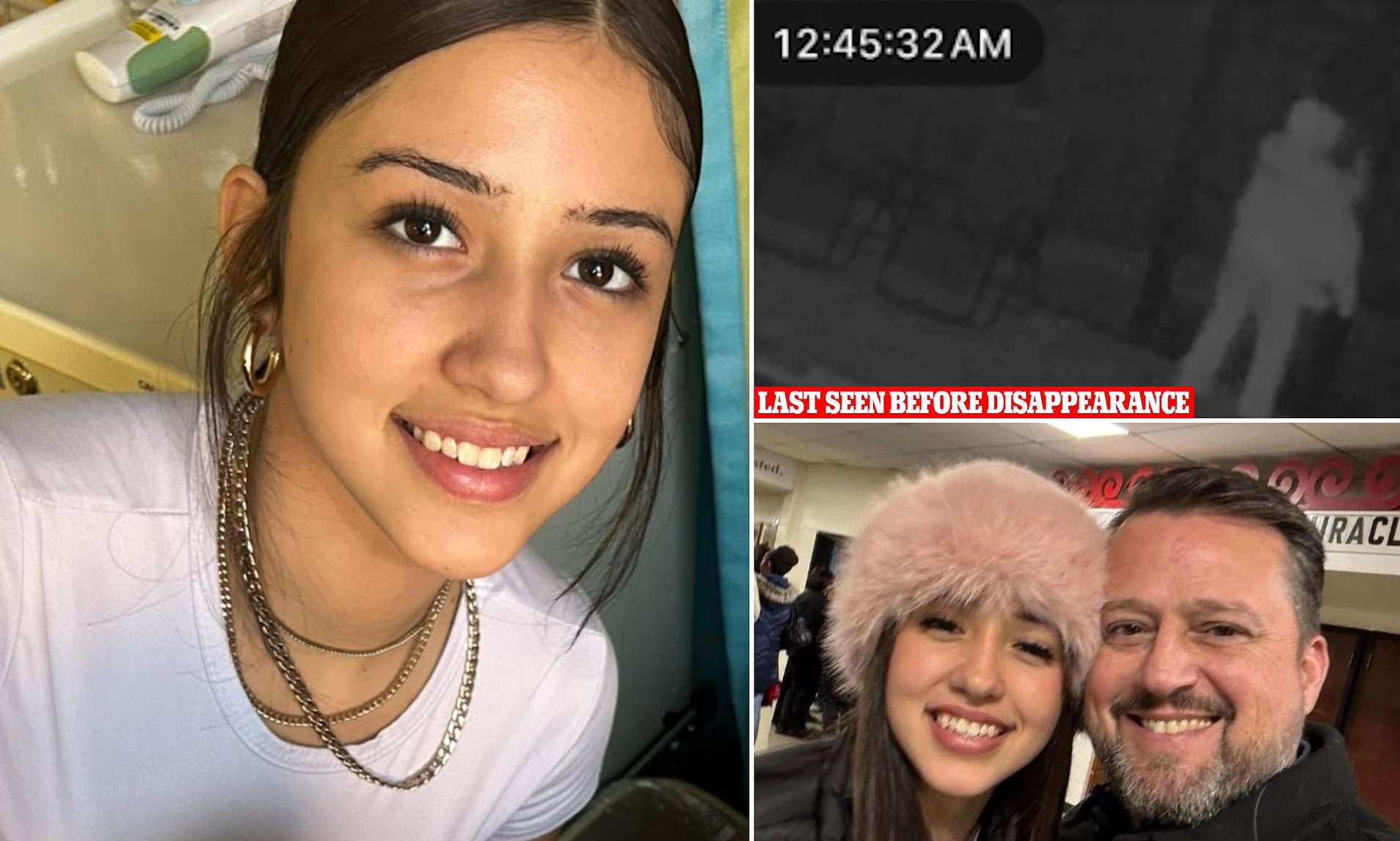 Girl, 16, who vanished in dead of night filmed flying home after
