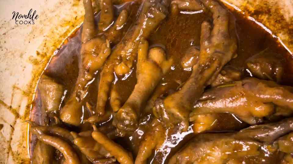 How to cook chicken feet Maotwana style