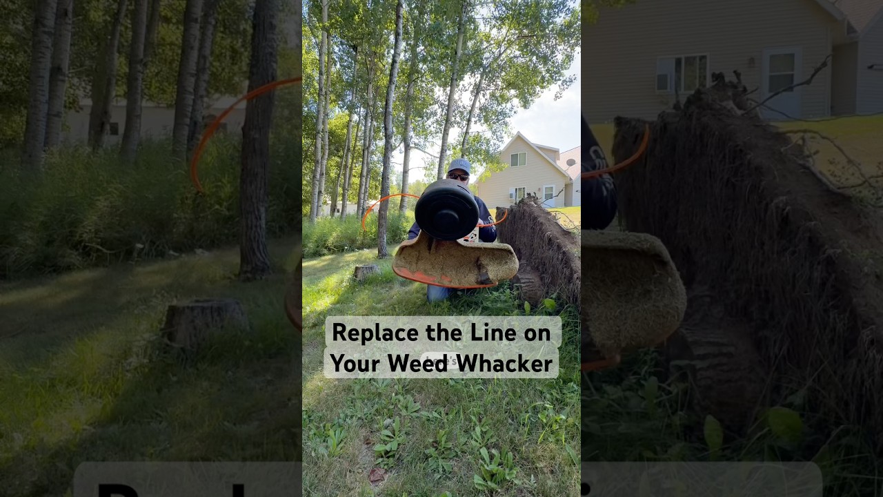 Easy weed whacker line replacement (anyone can do this)