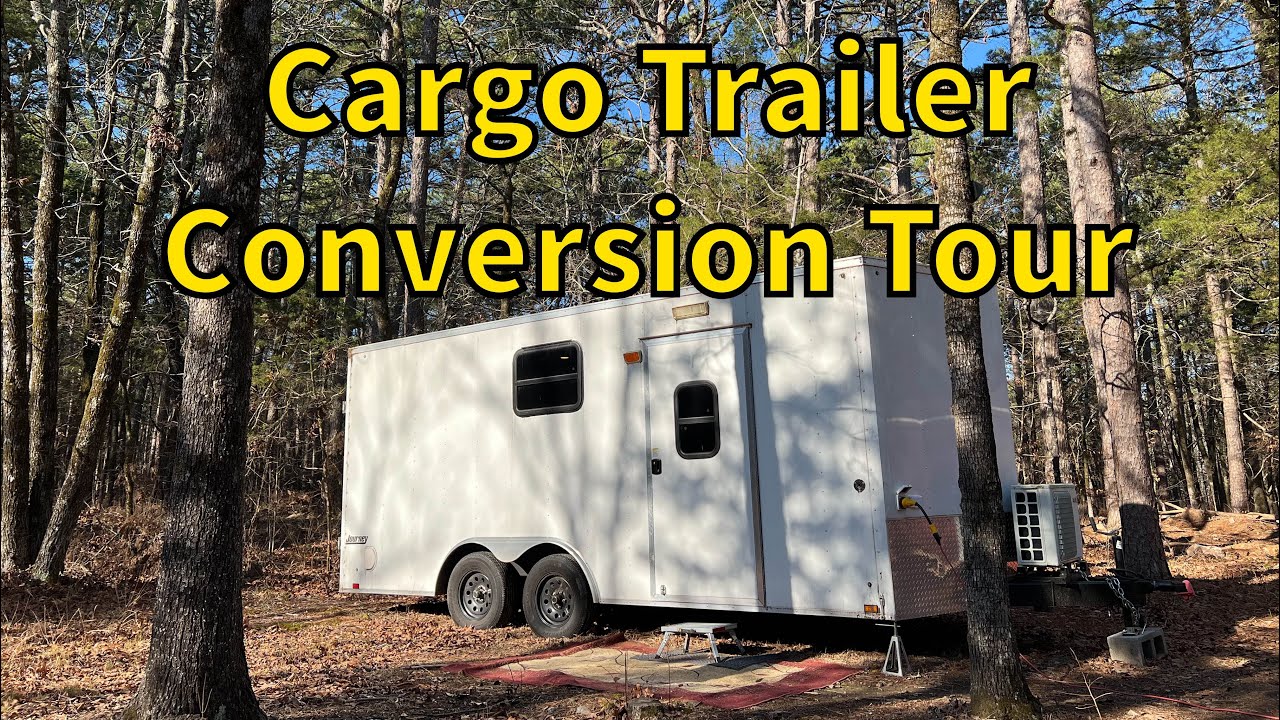 Inside this incredible cargo trailer camper conversion