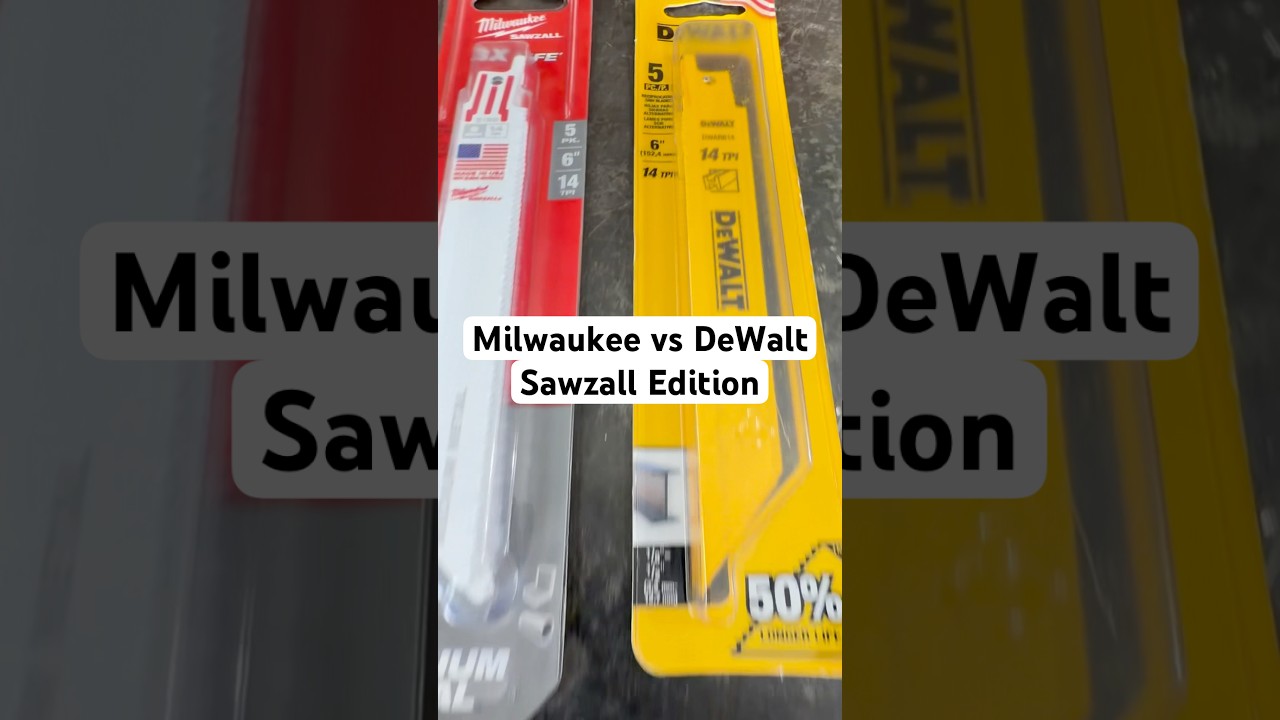 Milwaukee vs DEWALT Sawzall blades — which cuts 2” 10-gauge pipe faster?