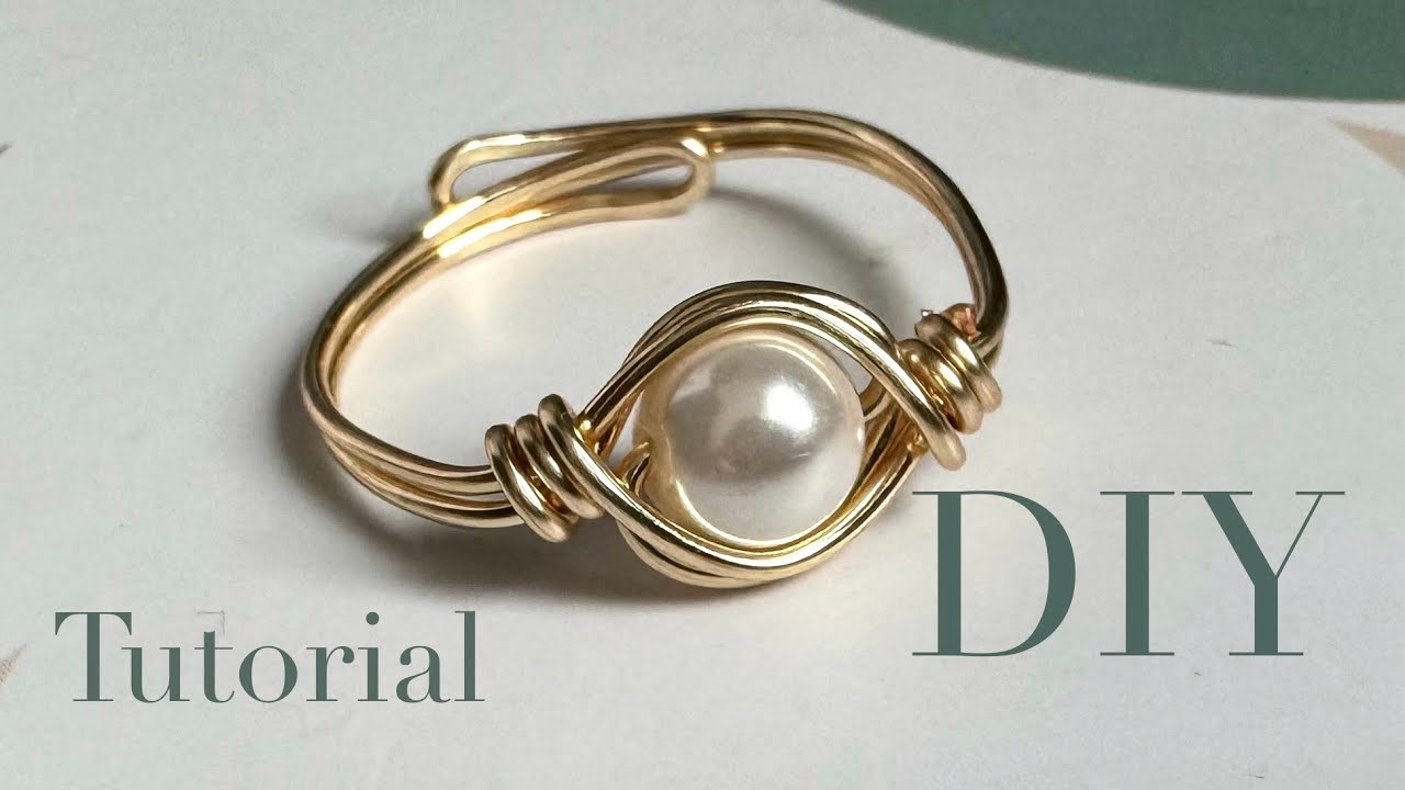 Easy DIY adjustable ring jewelry making tutorial