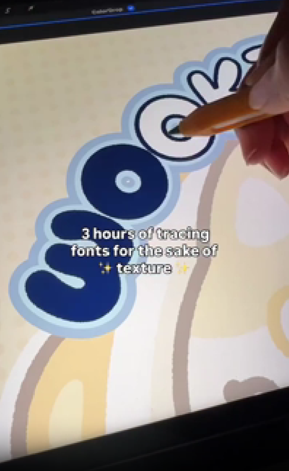 Using brush texture in creative lettering
