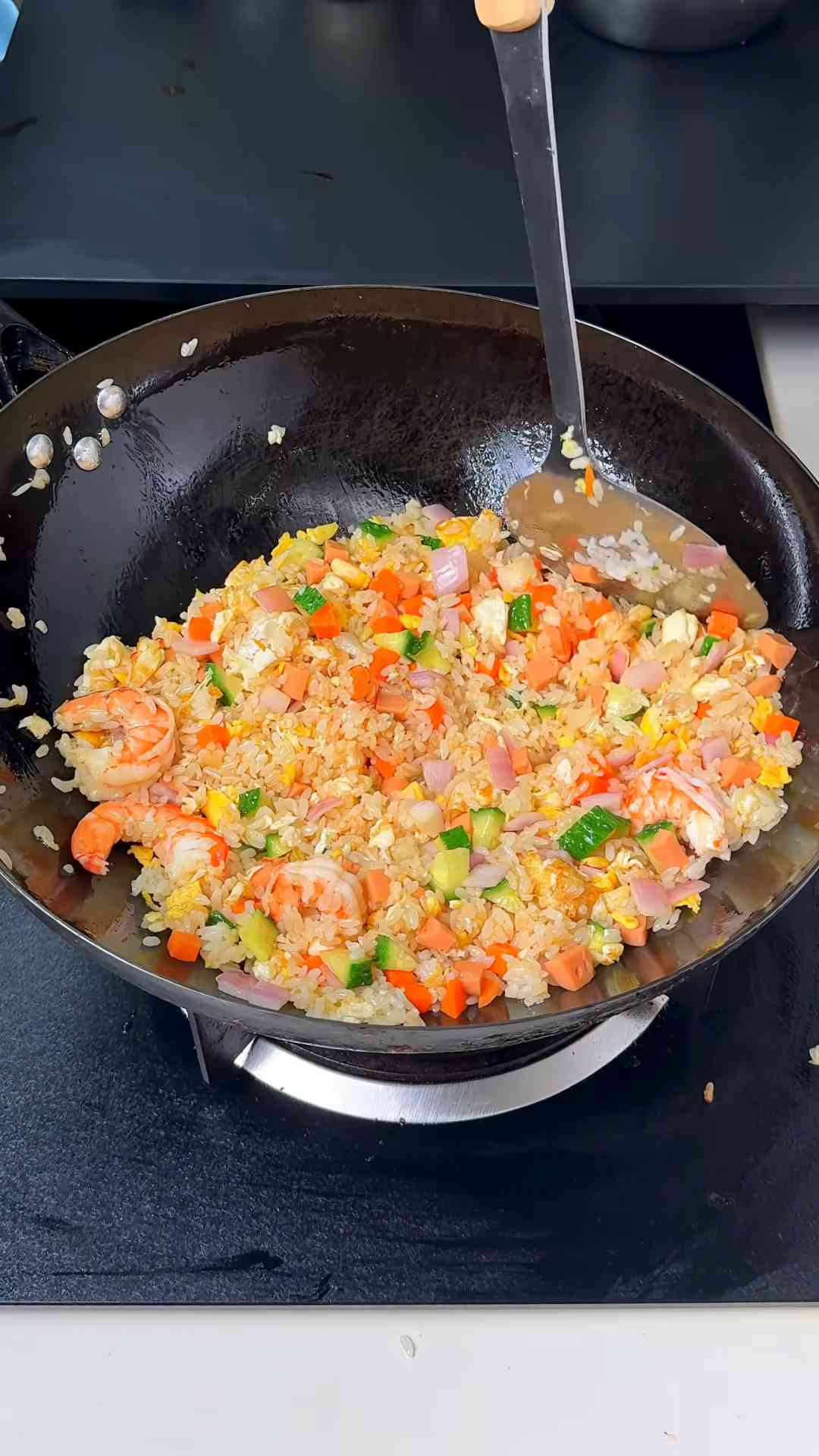 Everything fried rice packed with flavor