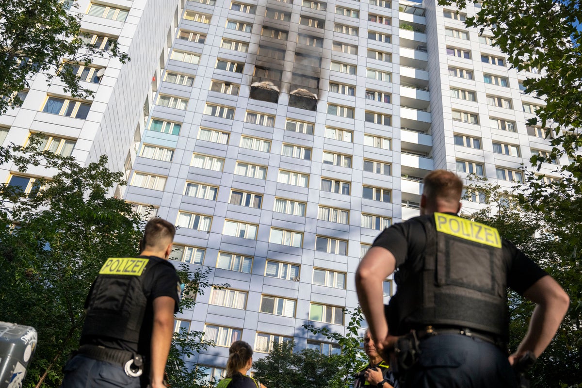 Residents jump from windows as fire in Berlin high-rise injures five