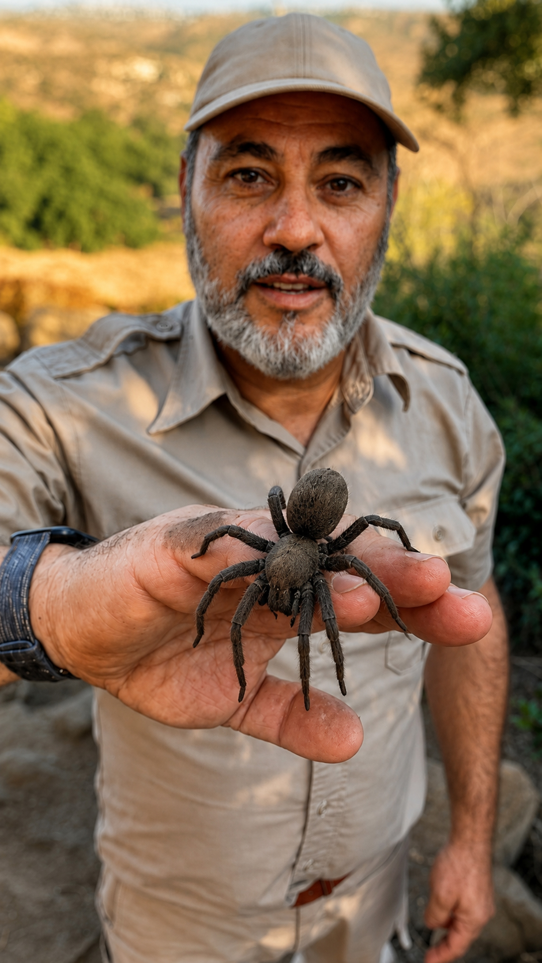 Wild tarantula rescue shows a close look at this roadside spider