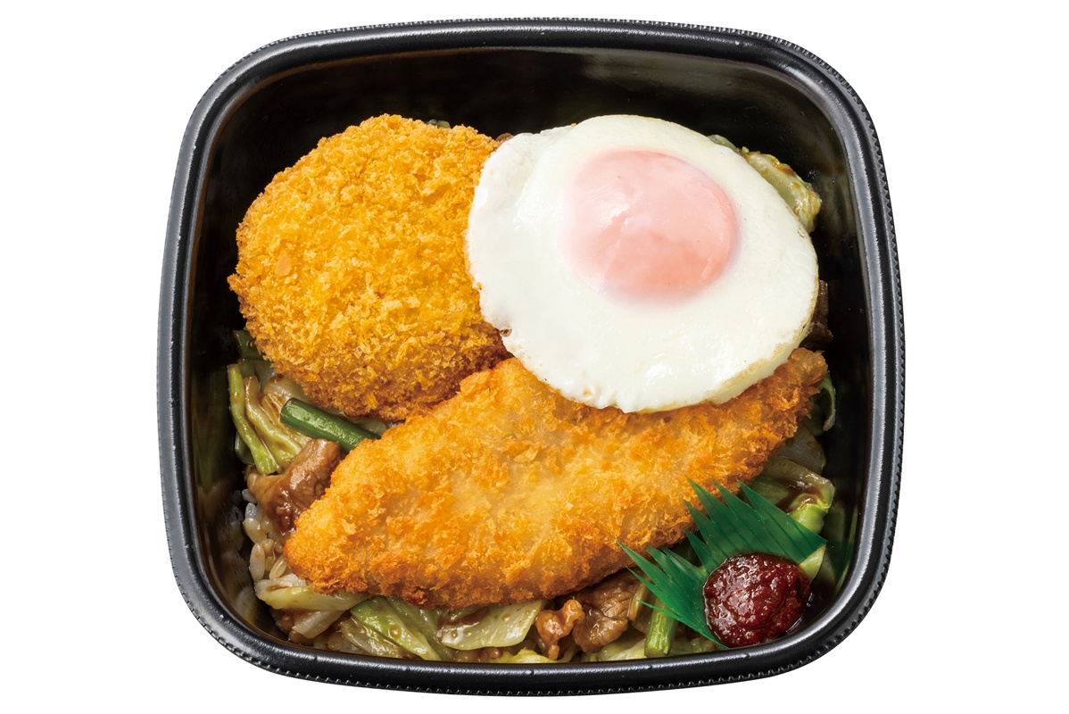 890円の全部のせ! ほっともっと「牛キャベ丼」に3種トッピングどーん