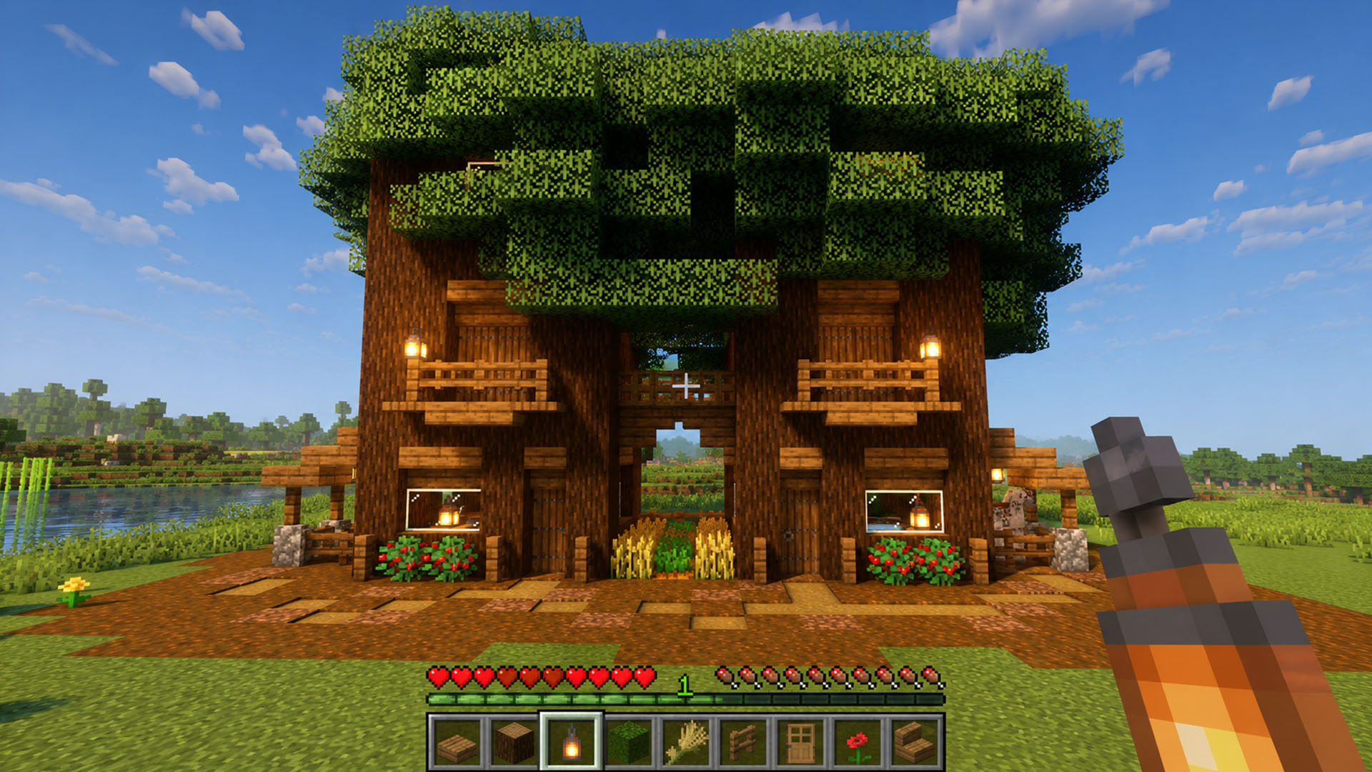 This giant treehouse build turns survival living into a forest dream