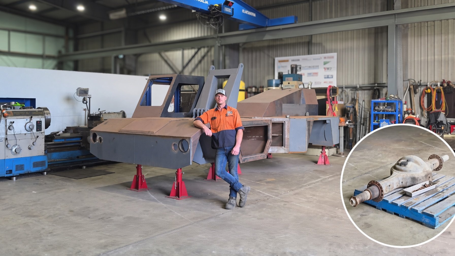 Franna crane project returns to the workshop