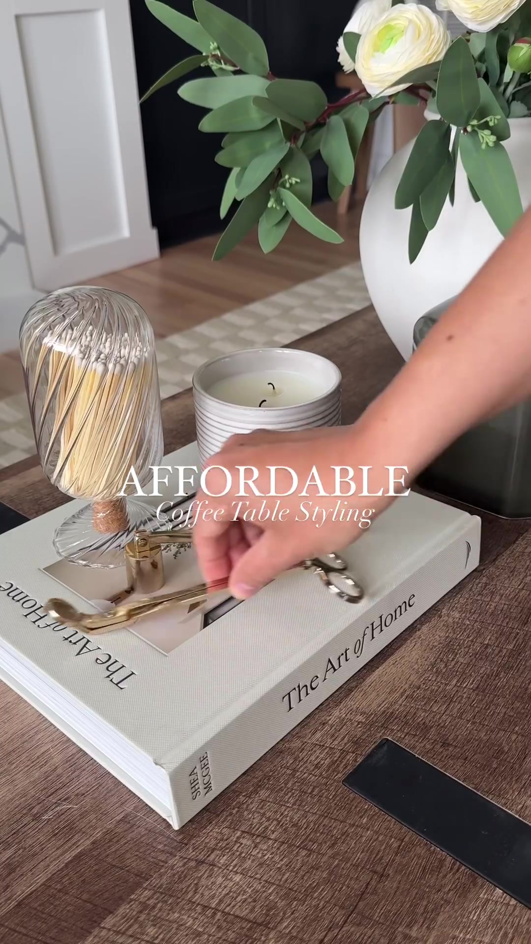Creating a high end coffee table look