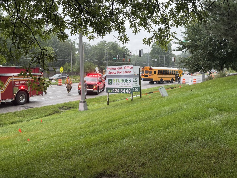 FWPD: Pedestrian in life-threatening condition after school bus crash