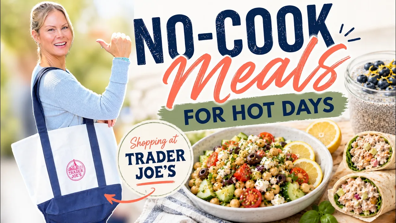 8 EASY HEALTHY NO COOK MEALS | TraderJoes Grocery Haul