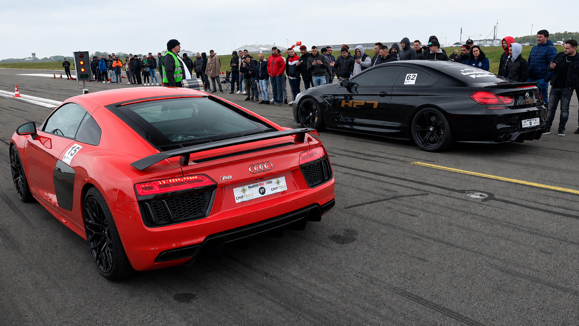 Tuned BMW M6 challenges Audi R8 on the drag strip