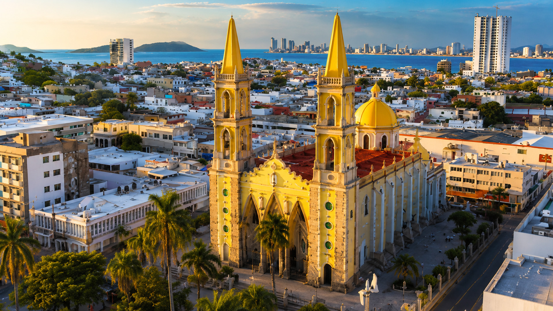 La catedral dorada de México que se eleva sobre una ciudad costera ...