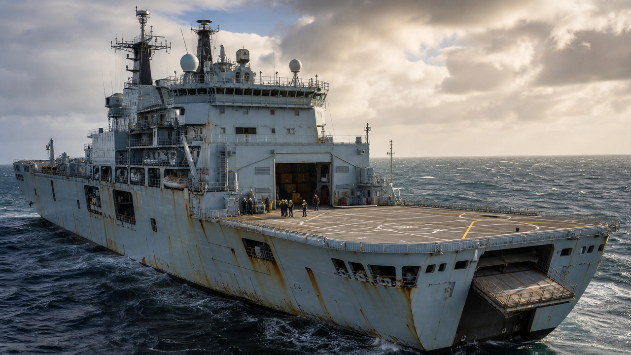 UK amphibious fleet faced crisis after RFA Argus failed a safety review ...