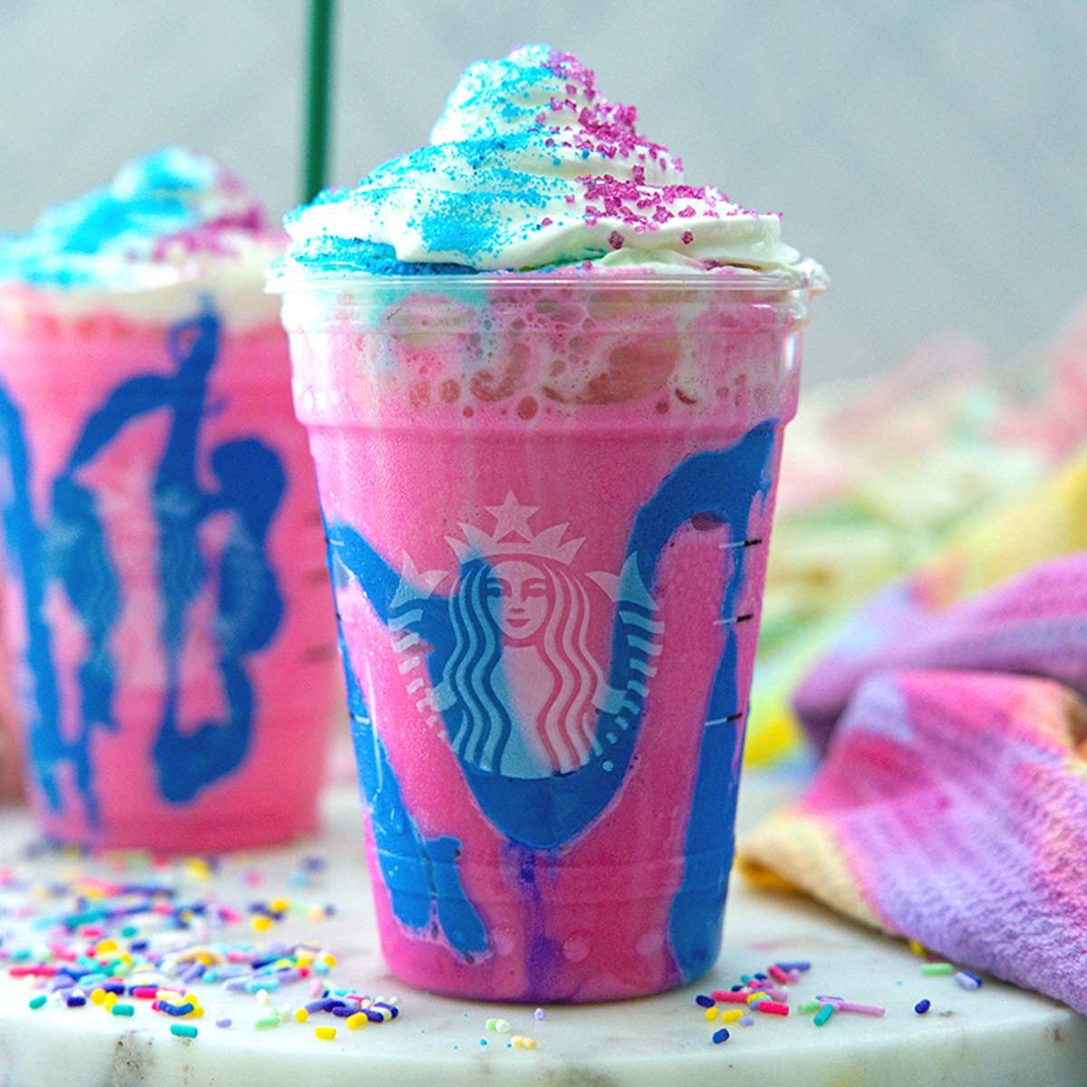 Unicorn frappuccino Starbucks copycat